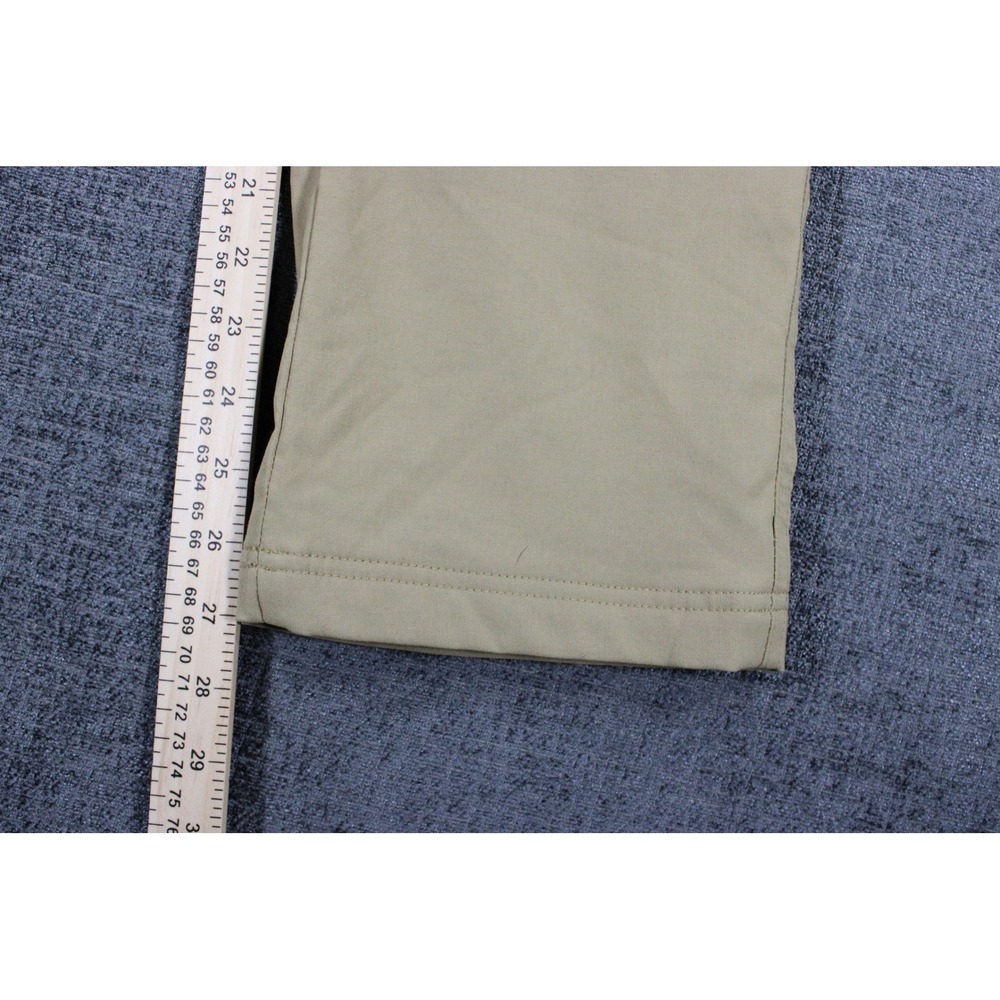 Gerry Mens Fleece Lined Adventure Pants Tan Khaki Hiking Utility 32x30 Stretch - Picture 10 of 11